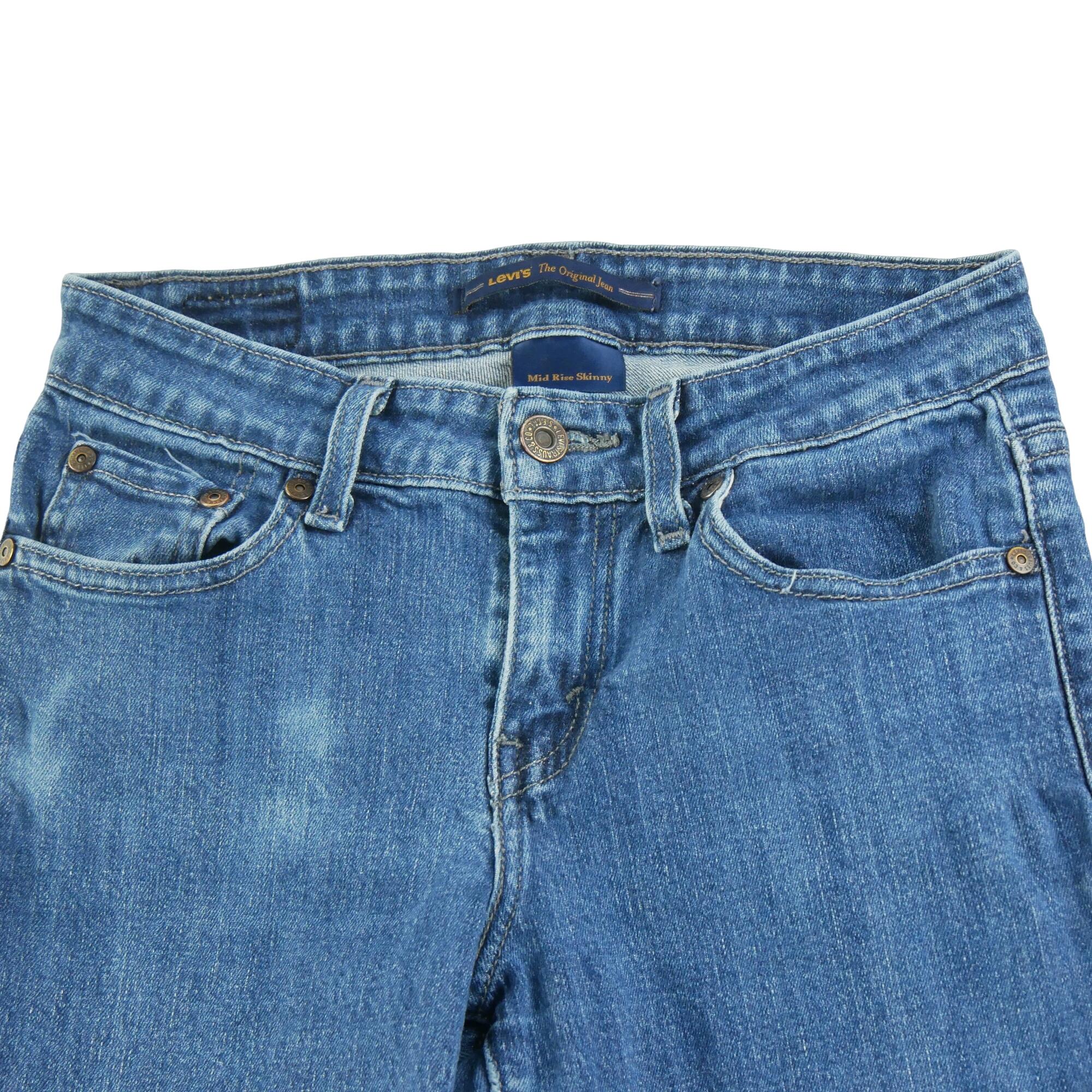 Segunda Vida - Vaqueros mujer Levi Strauss tiro medio ajustados - Bueno 3/7
