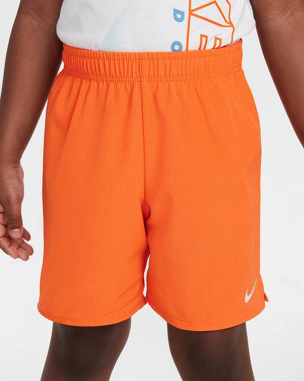 Completo bambino nike rhythm tee set - bianco/arancio 7/7