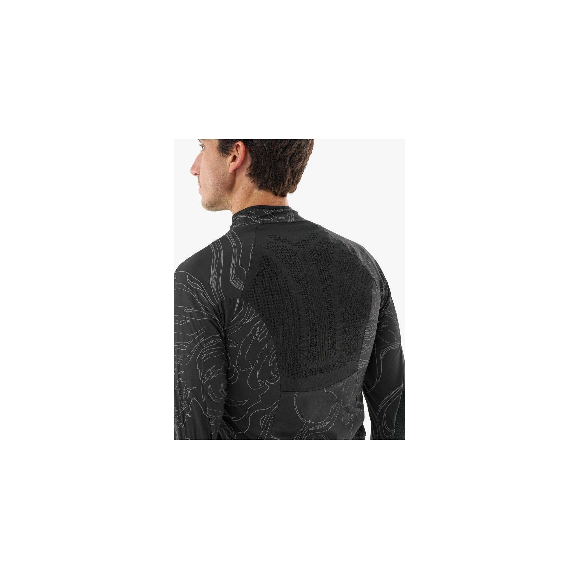 Tricou alergare cs00006115 cu mânecă lungă negru bărbătesc