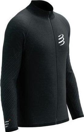 Veste Running Compressport Seamless Zip Noir Homme