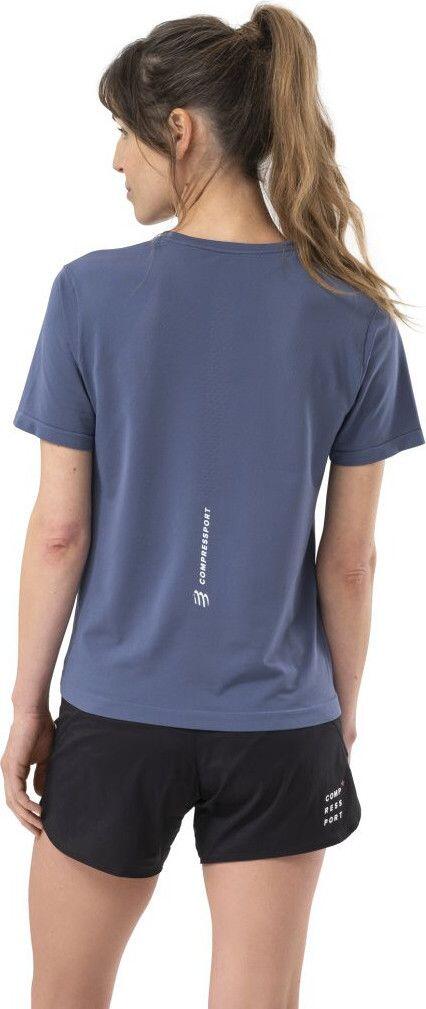 T-Shirt Running Compressport Performance Bleu Femme 2/6