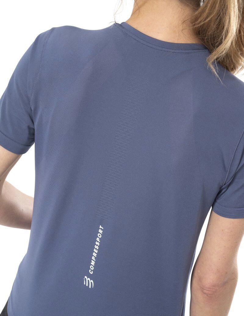 T-Shirt Running Compressport Performance Bleu Femme 4/6