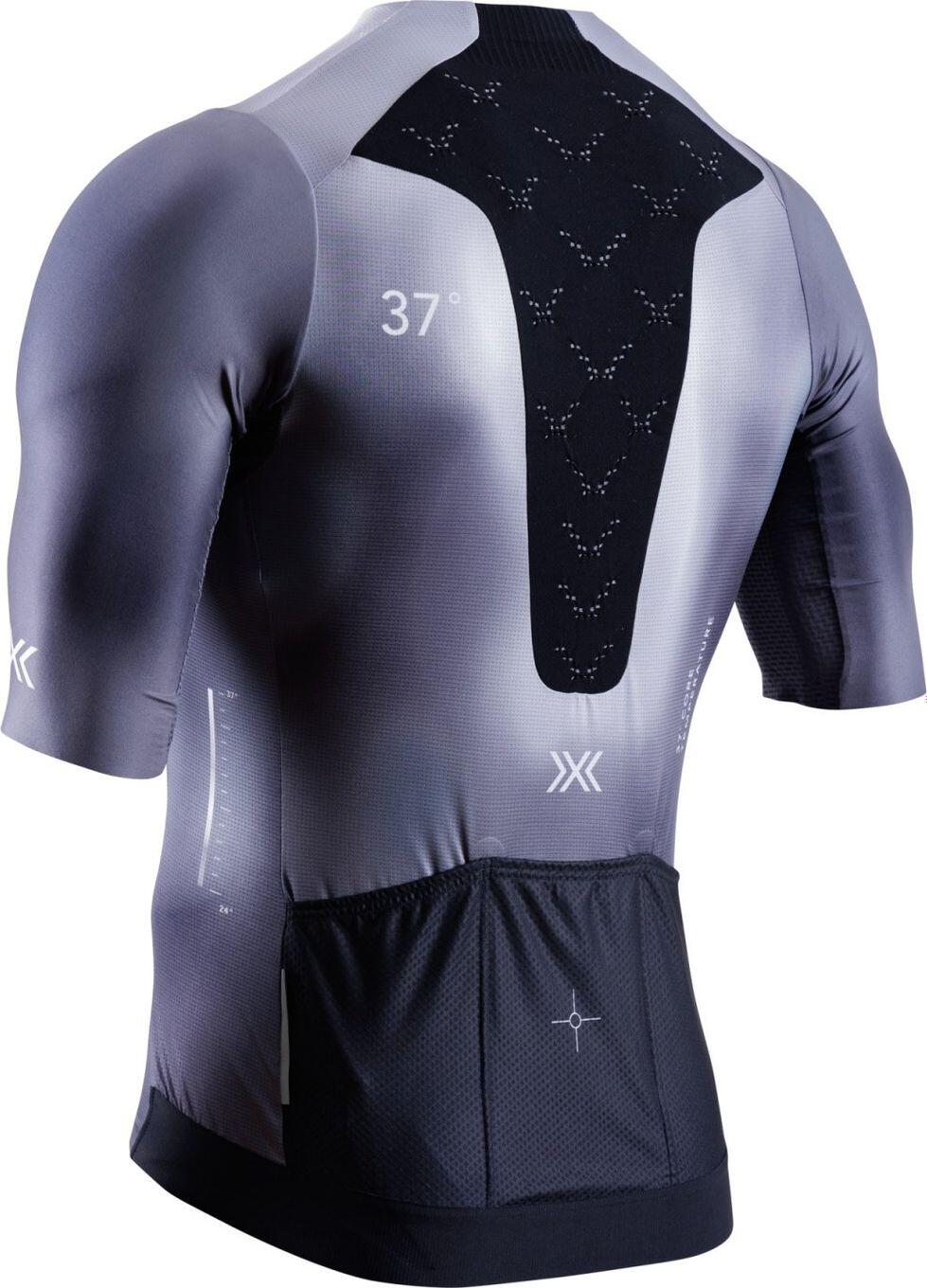 Maillot manches courtes X-Bionic CoreFusion Aero Dark Monochromatic Heatmap - Gr 2/2