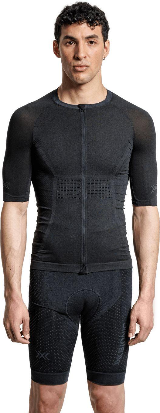Maillot manches courtes X-Bionic XCeed Ride Noir/Gris Homme 3/3