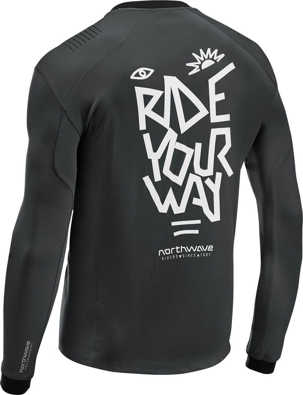 Maillot Manches Longues Northwave Sharp Noir/Blanc Homme 2/6