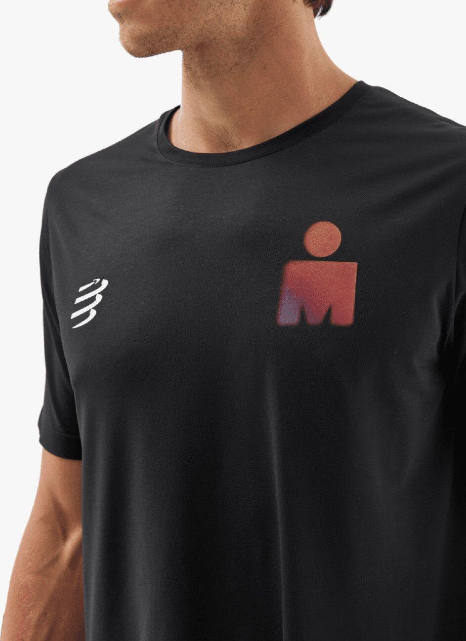 Heren Compressport Training Ironman 2025 shirt met korte mouwen Zwart 2/5