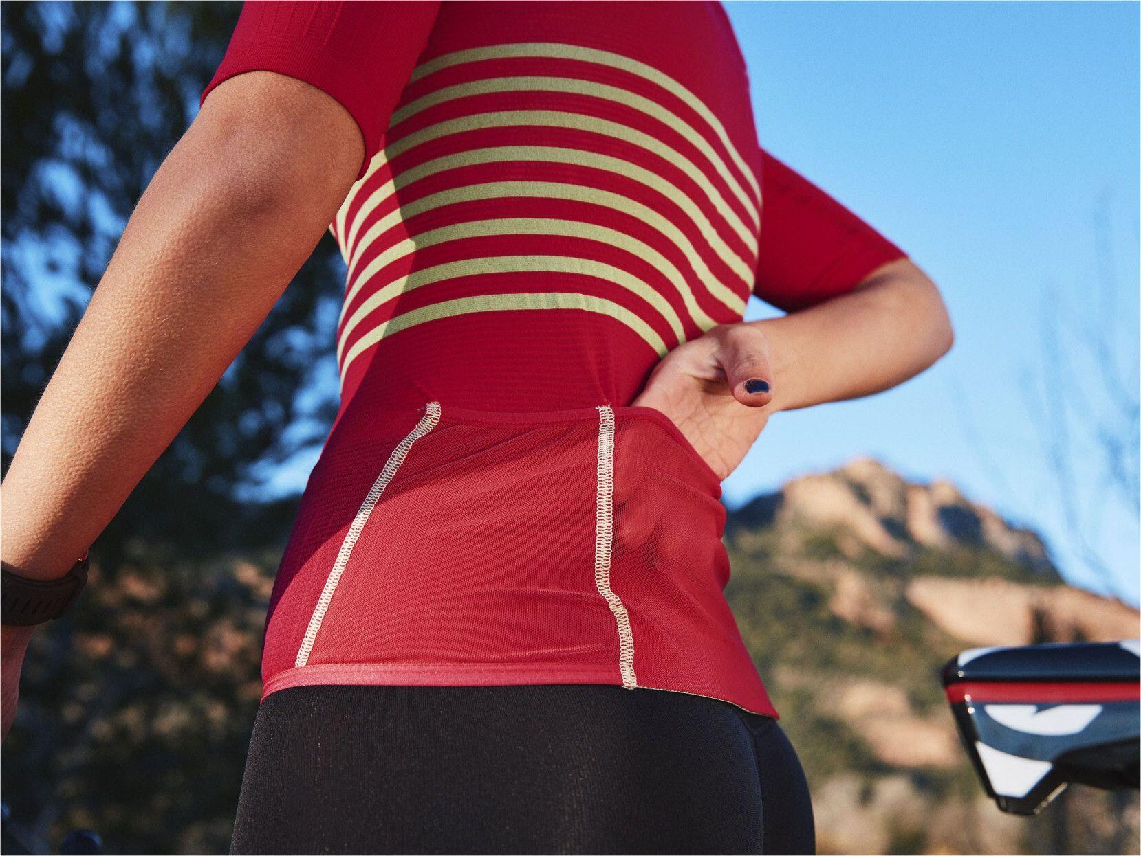 Compressport Tri Postural Womens Korte Mouw Jersey Roze/Groen 5/5