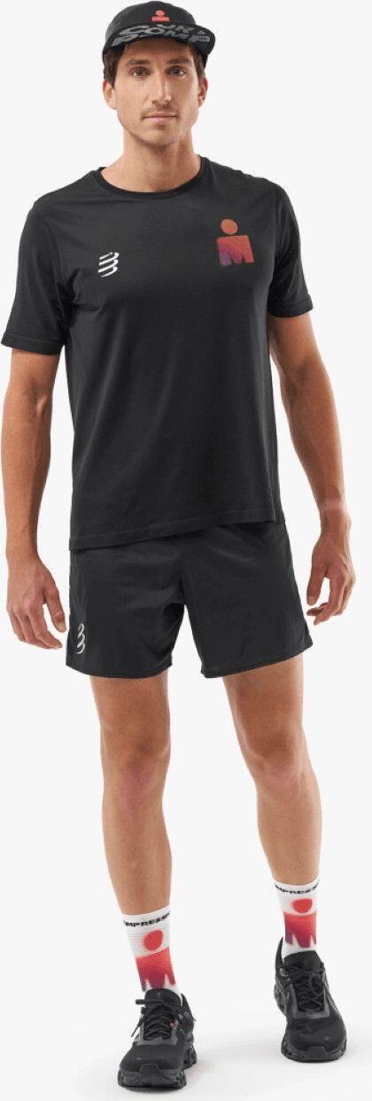 Heren Compressport Training Ironman 2025 shirt met korte mouwen Zwart 4/5