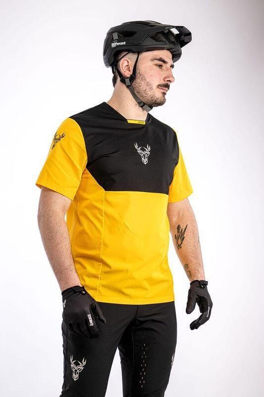 Maillot de manga corta Animoz Pure Yellow, hombre 3/5