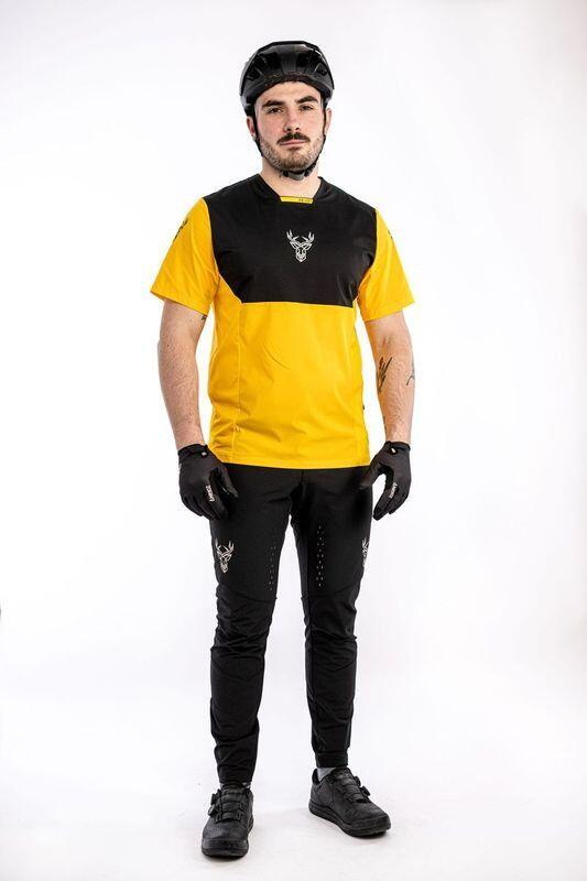 Maillot de manga corta Animoz Pure Yellow, hombre 2/5