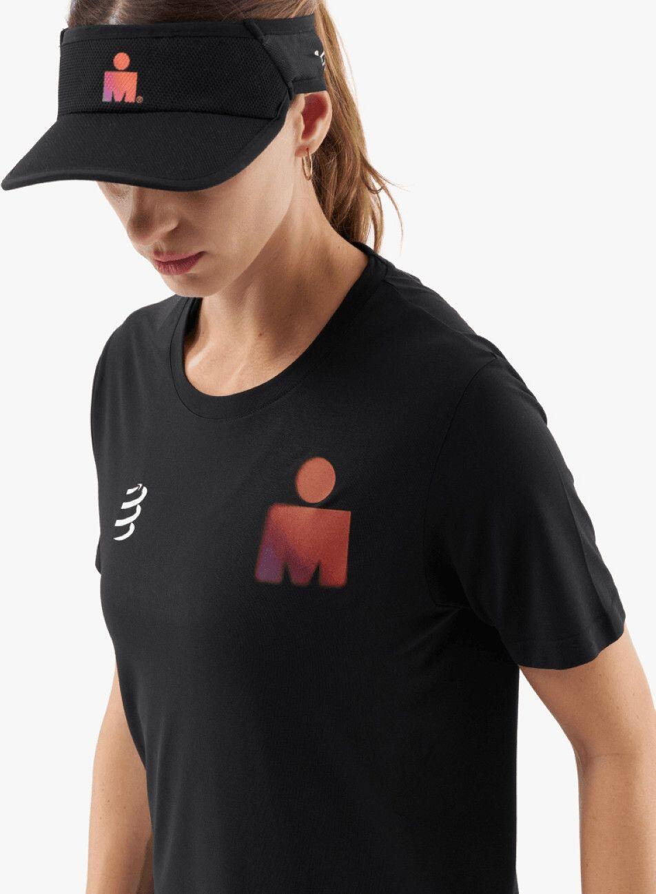 Damescompressport training Ironman 2025 Wit shirt met korte mouwen 2/7