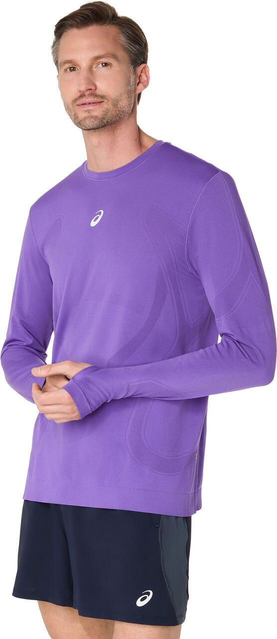 Maillot de manga larga Asics Road Seamless Violet, Hombre 3/6