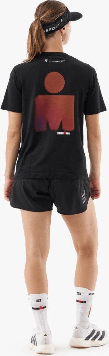 Damescompressport training Ironman 2025 Wit shirt met korte mouwen 5/7