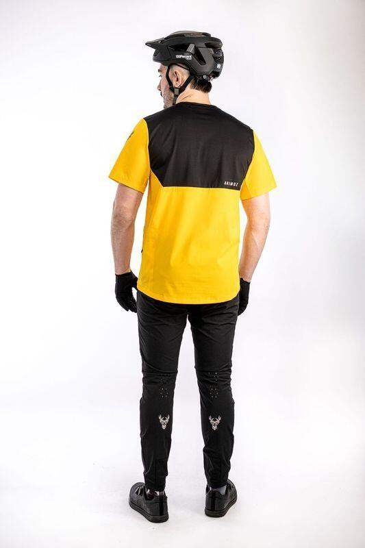 Maillot de manga corta Animoz Pure Yellow, hombre 4/5