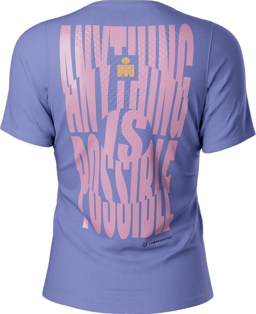 T-Shirt Running Compressport Training IronMan 2025 Anything is possible Violet/R 2/4