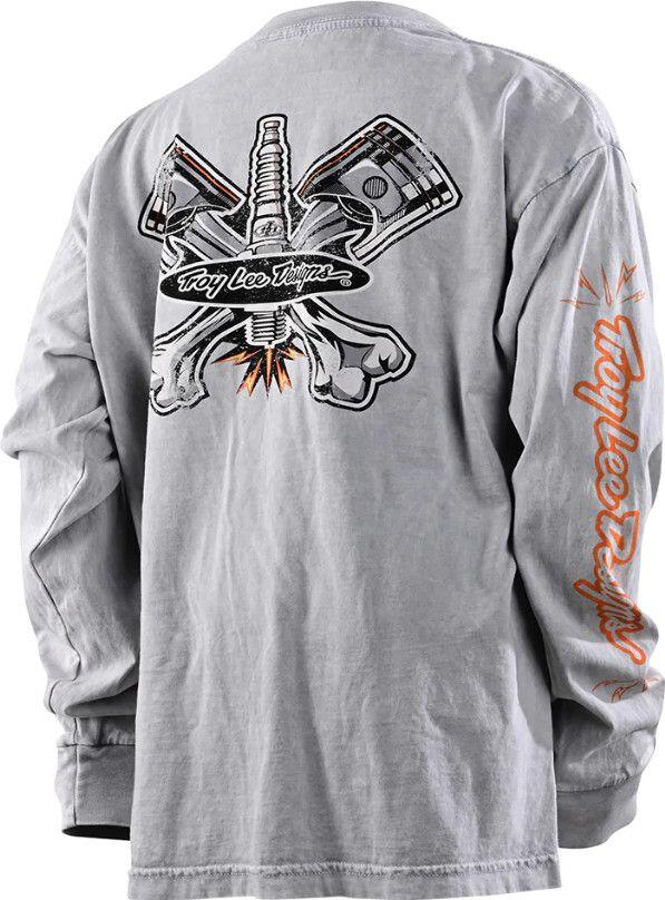 T-Shirt Manches Longues Troy Lee Designs Enfant Pistonbone Gris 2/2