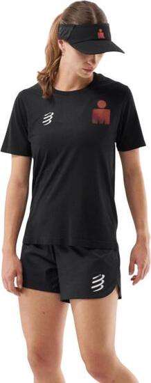Maillot de manga corta Compressport Training Ironman 2025 White para mujer