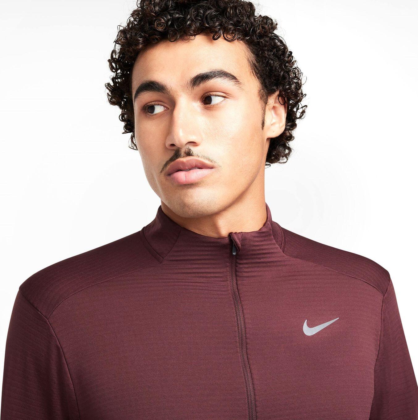 Nike Element Red Uomo 1/2 Zip Thermal Top 3/7
