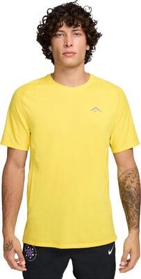 Heren nike dri-fit adv solar chase geel korte mouw trui