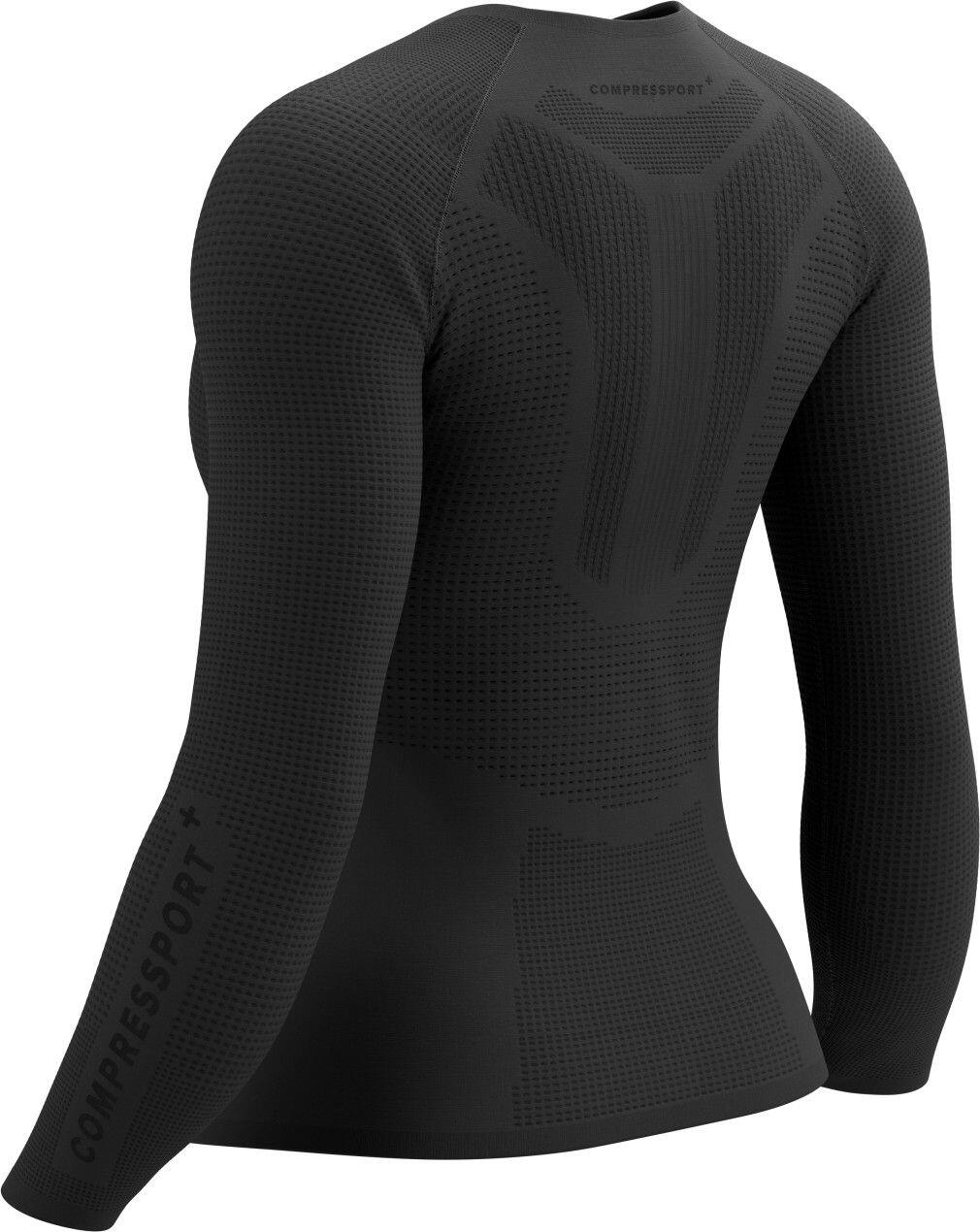 Compressport On/Off Base Layer Damen Langarmshirt Schwarz 3/4