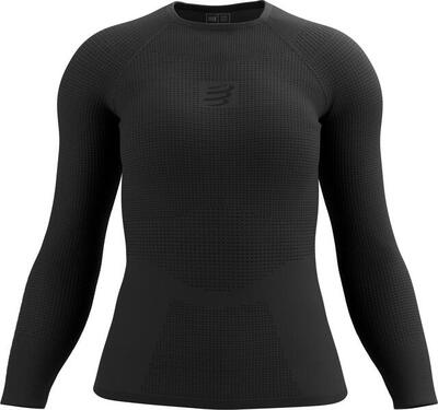 Compressport women's on/off base layer long layer shirt black