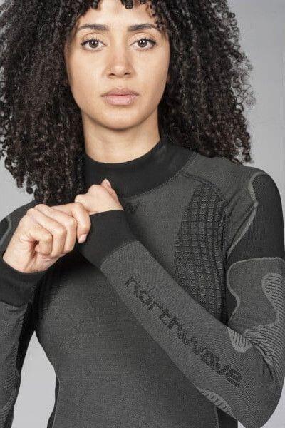 Lange Mouw Baselayer Northwave Revolution Hoge Hals Zwart Unisex 6/7
