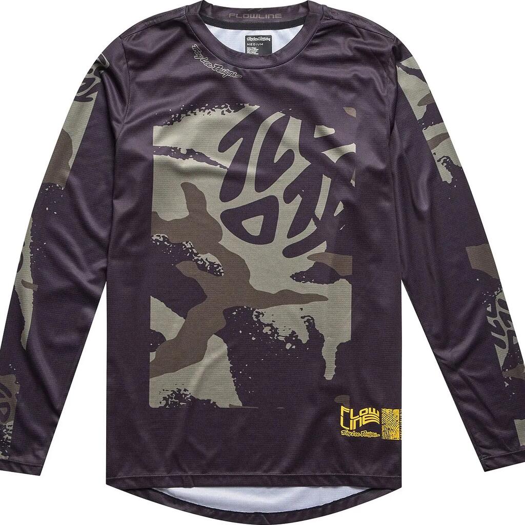 Troy Lee Designs Flowline Youth Black Child Long Sleeve Jersey
