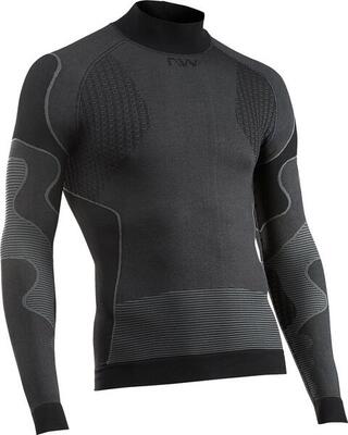 Lange mouw baselayer northwave revolution hoge hals zwart unisex