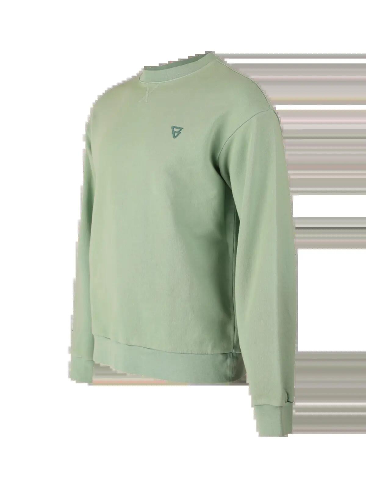 Beachwash Heren Trui Mode 100% Katoen Bottle Green 3/6