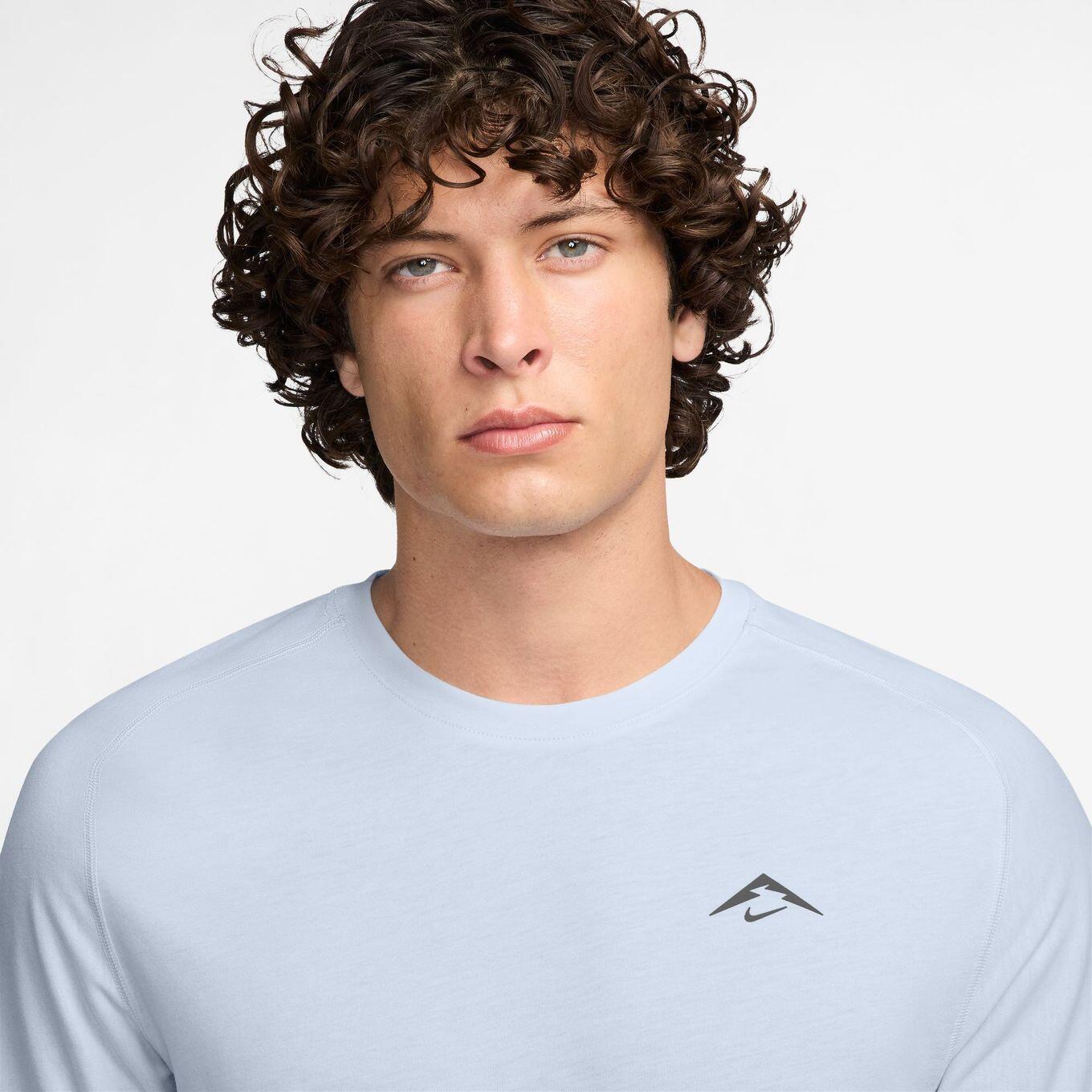 Heren Nike Dri-Fit ADV Solar Chase Jersey met korte mouwen Blauw 3/4