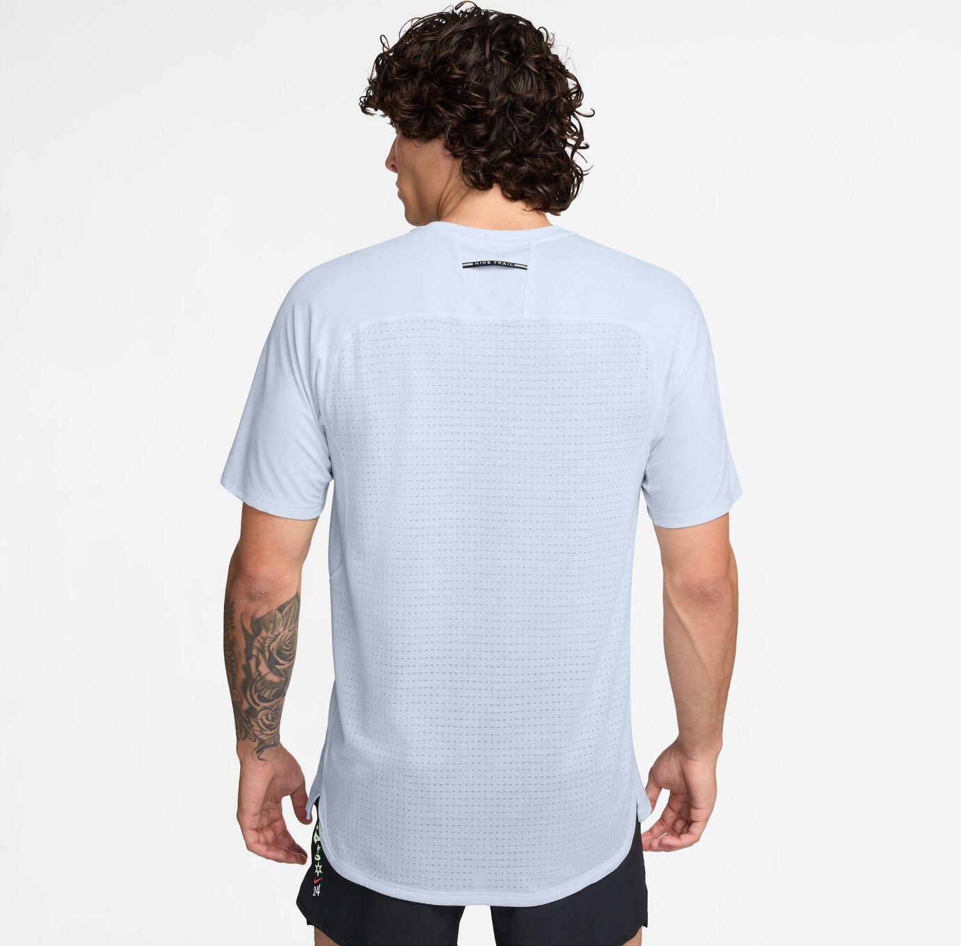 Heren Nike Dri-Fit ADV Solar Chase Jersey met korte mouwen Blauw 2/4