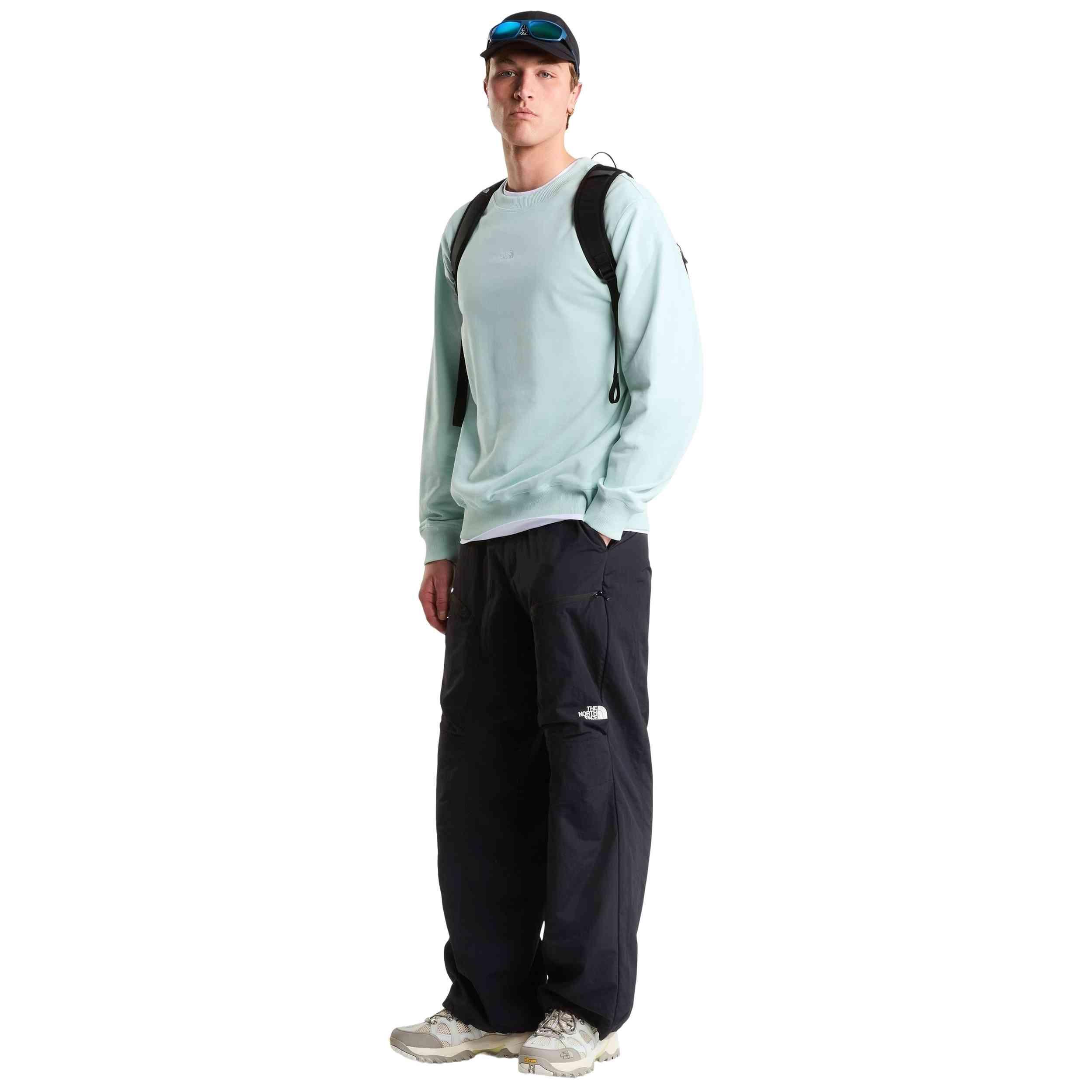 Sweat The north face modèle U ESSENTIAL LIGHT RELAXED CREW Opal Frost pour homme 2/5