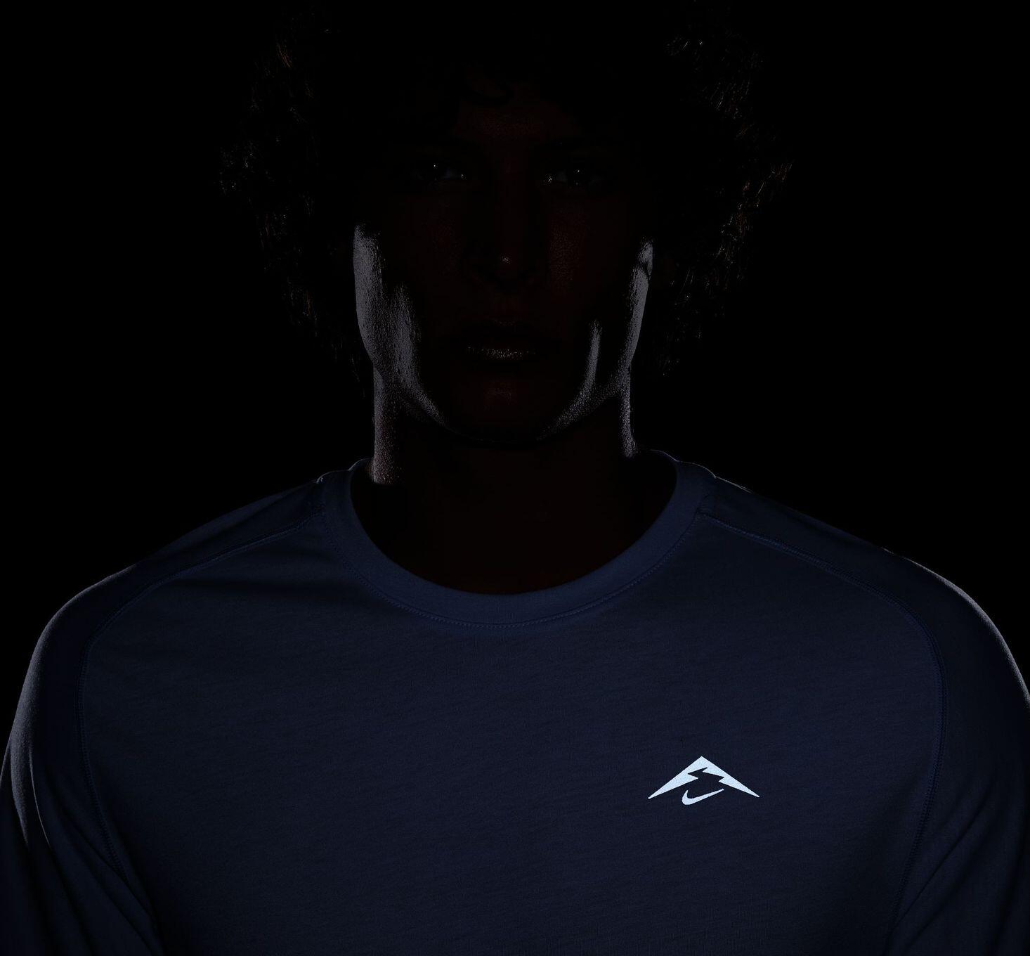 Heren Nike Dri-Fit ADV Solar Chase Jersey met korte mouwen Blauw 4/4