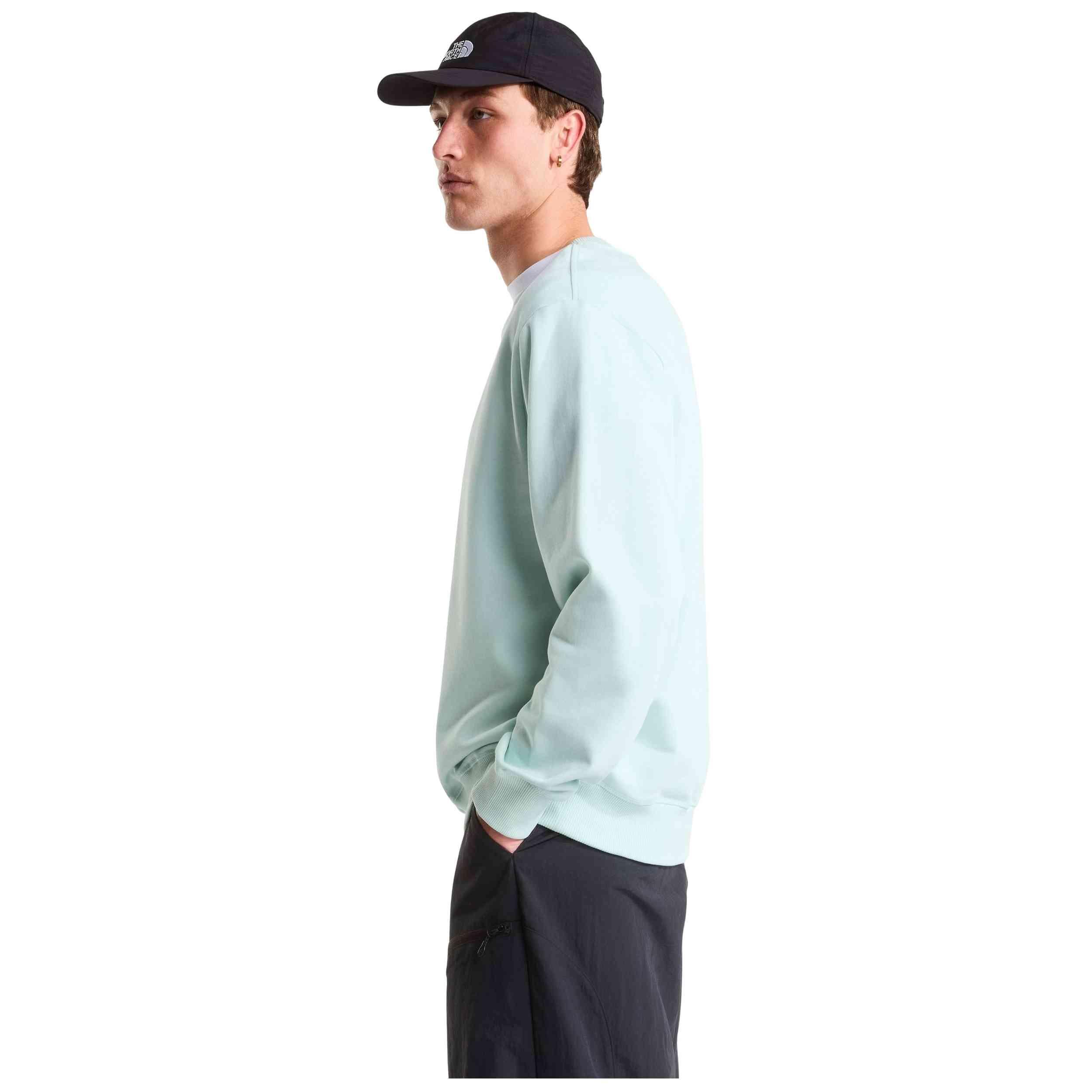 Sweat The north face modèle U ESSENTIAL LIGHT RELAXED CREW Opal Frost pour homme 5/5