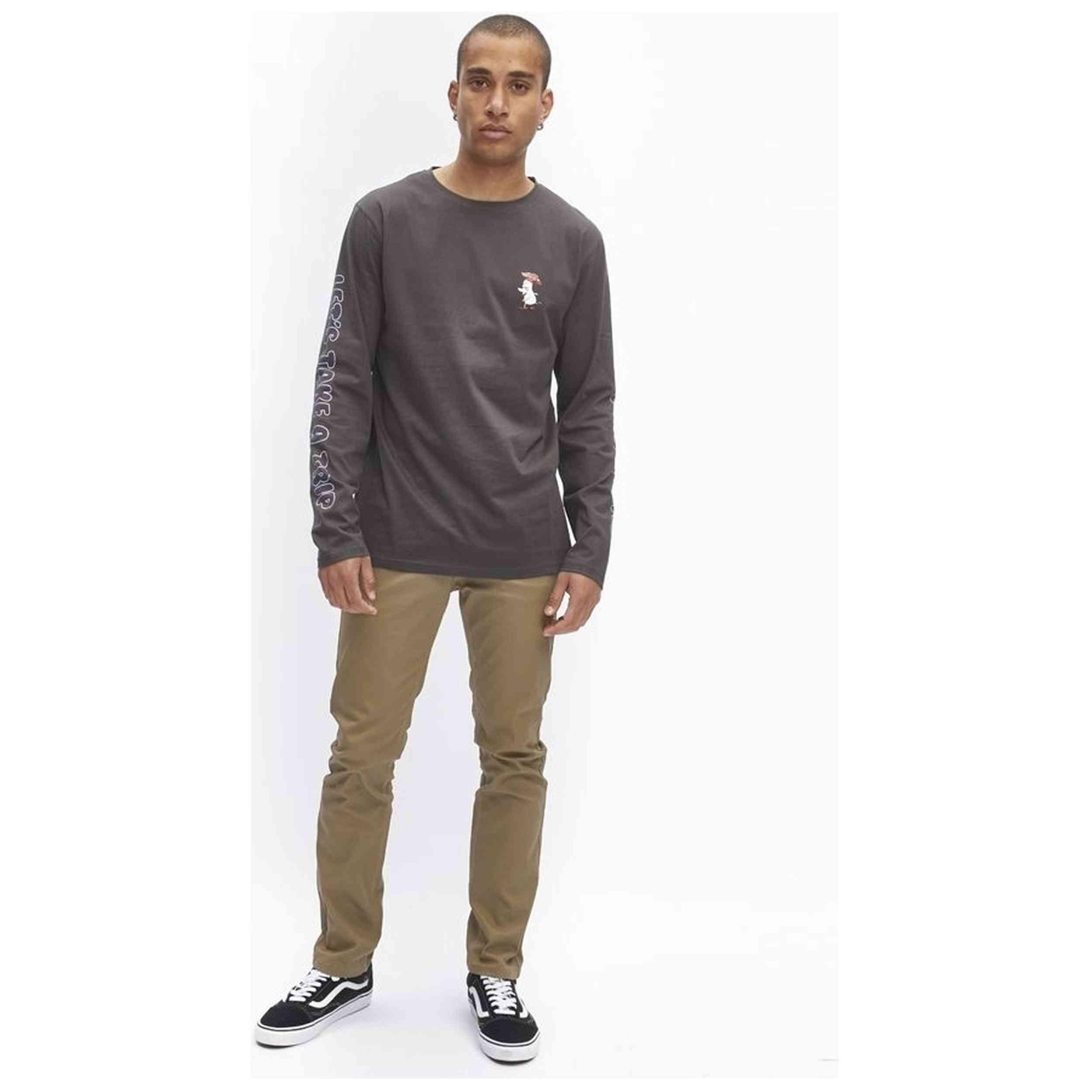 Sweater Hydroponic model Mushroom Charcoal voor mannen 3/5