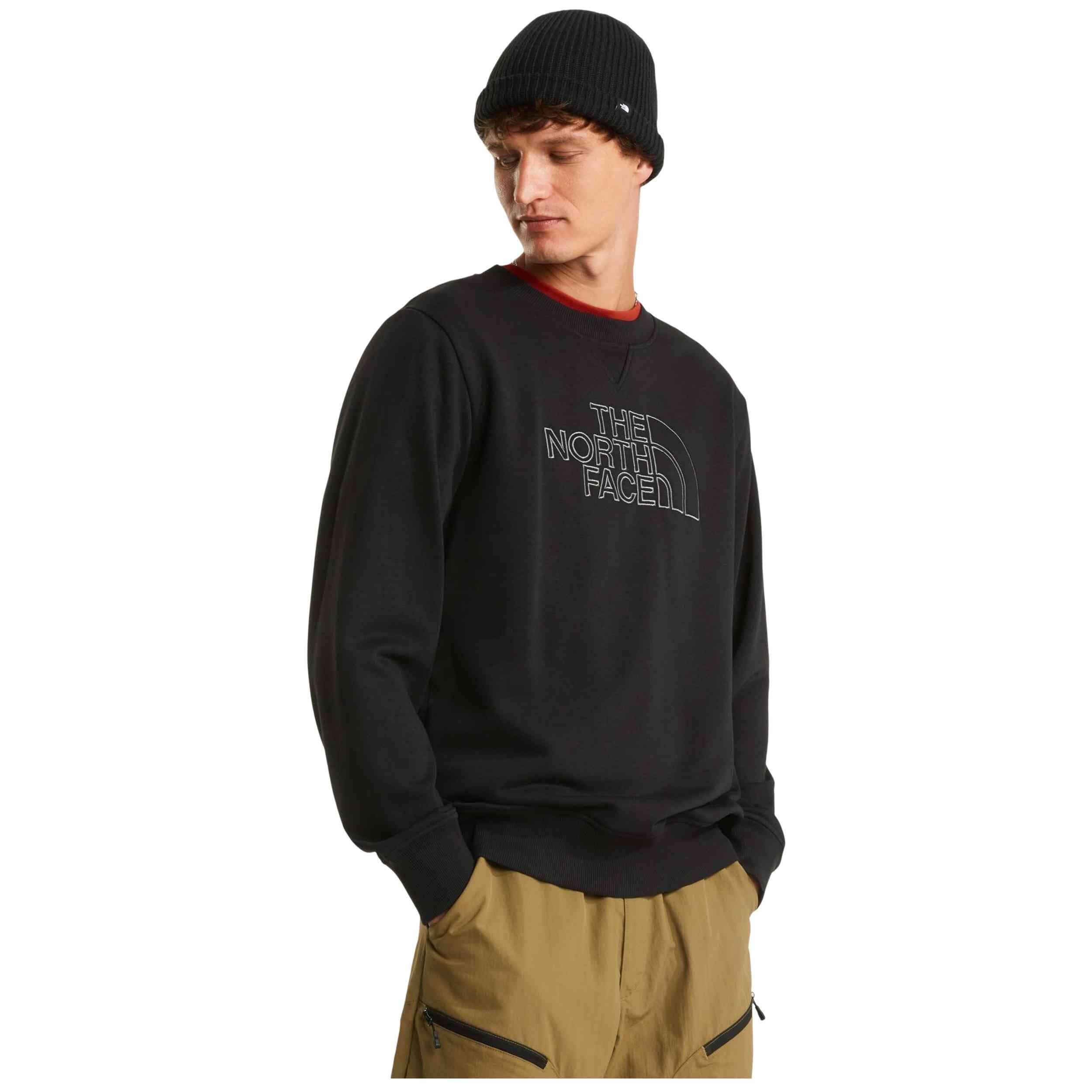 Sweater The north face model M DREW PEAK LIGHT REGULAR CREW TNF BLAC voor mannen 3/5