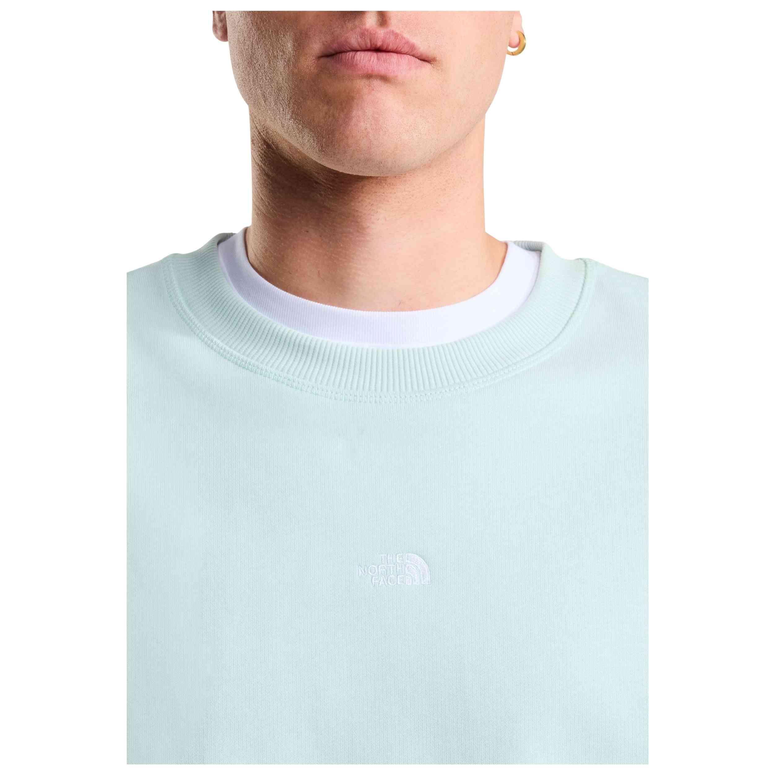 Sweat The north face modèle U ESSENTIAL LIGHT RELAXED CREW Opal Frost pour homme 4/5