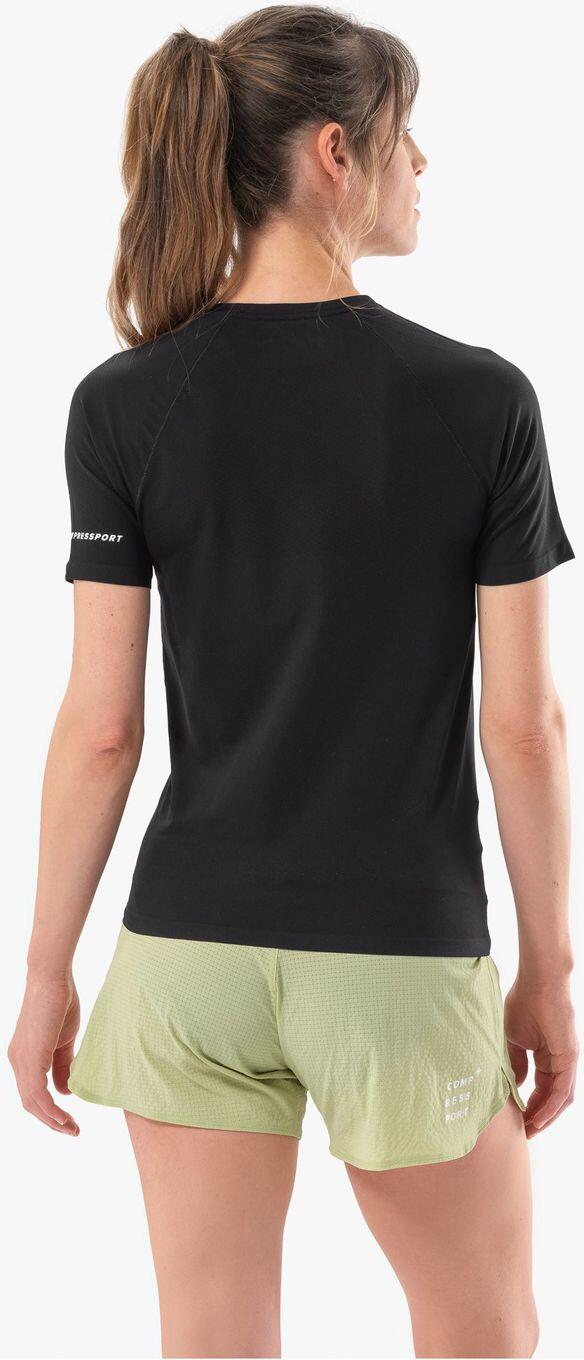 T-Shirt Running Compressport Trail Racing Noir Femme 2/4