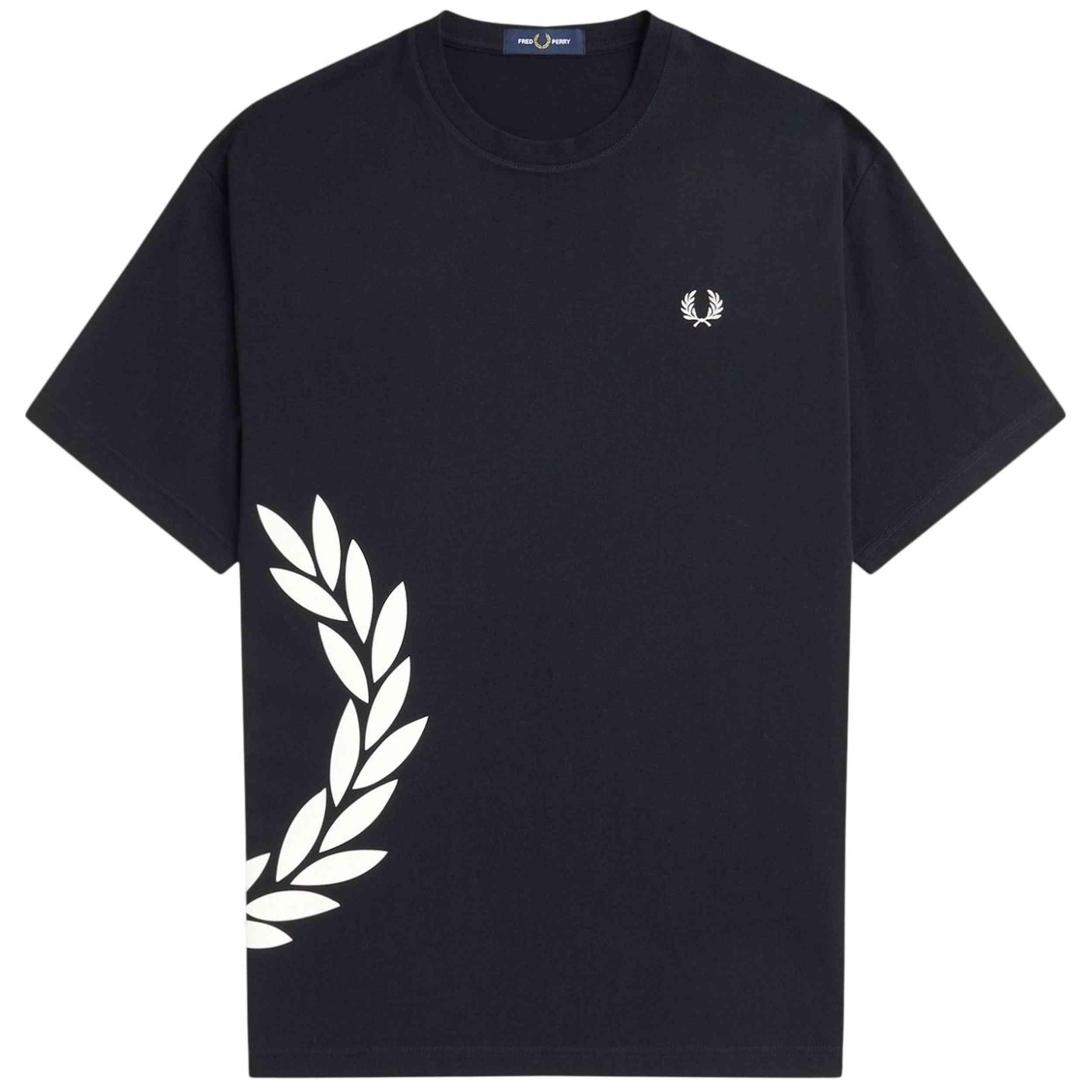 T-shirt met korte mouwen Fred perry model Textured Laurel Wreath T-S voor mannen 3/5