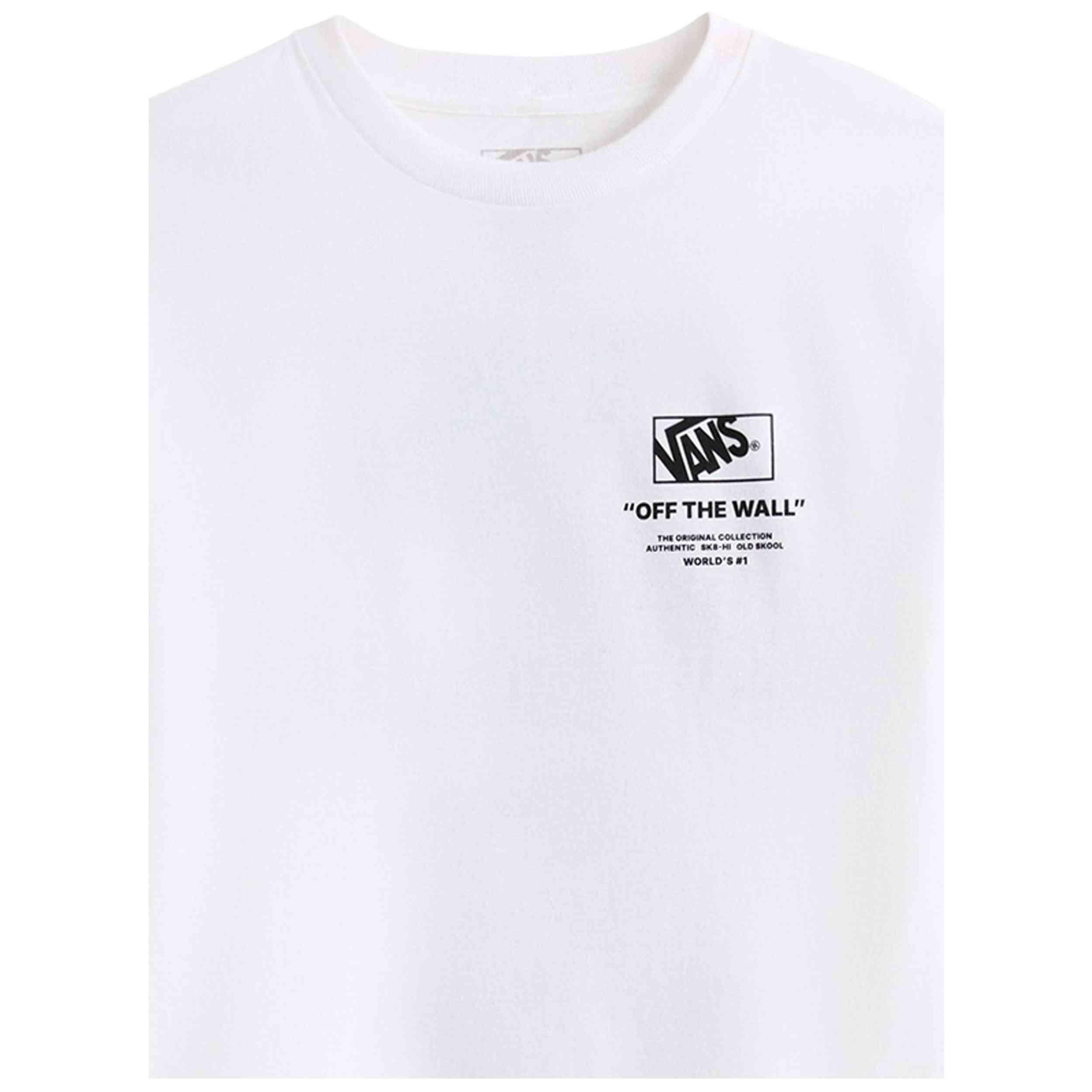 T-shirt met korte mouwen Vans model Stacked Hi SS White voor mannen 3/3
