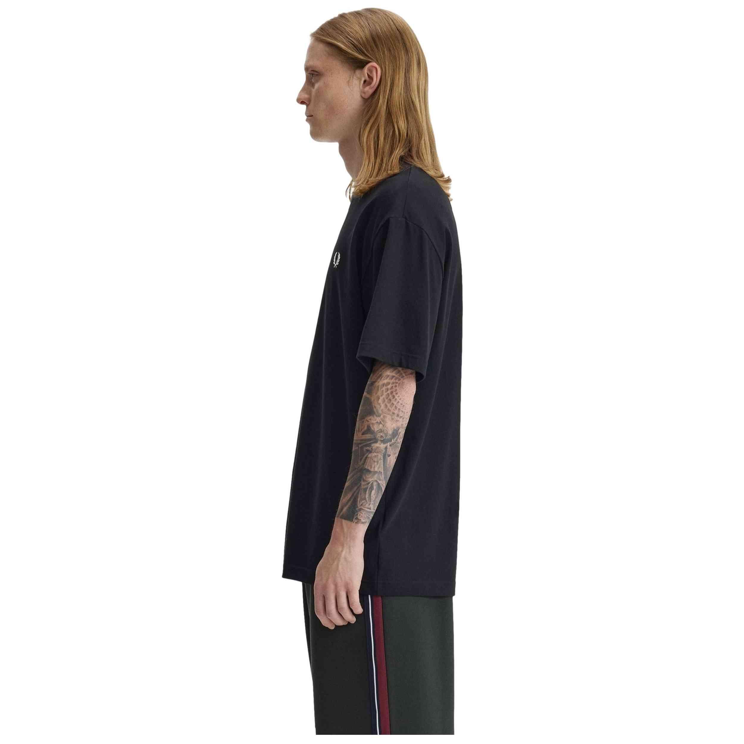 T-shirt met korte mouwen Fred perry model Textured Laurel Wreath T-S voor mannen 5/5