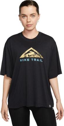 Nike Dri-Fit Trail T-Shirt Dames Zwart