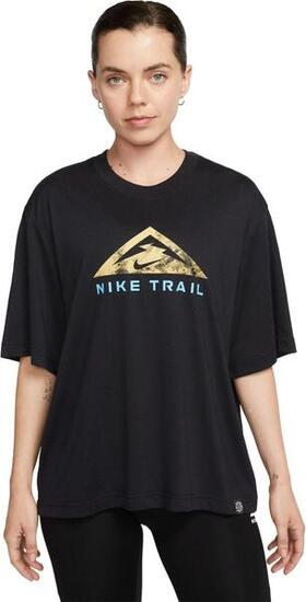 Nike Dri-Fit Trail T-Shirt Dames Zwart