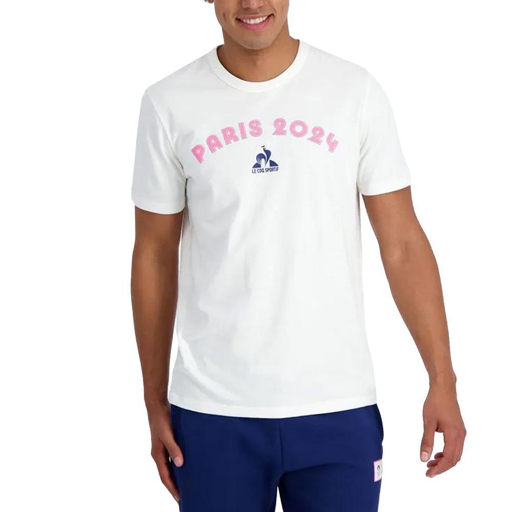 Men's Le Coq Sportif Graphic White T-Shirt