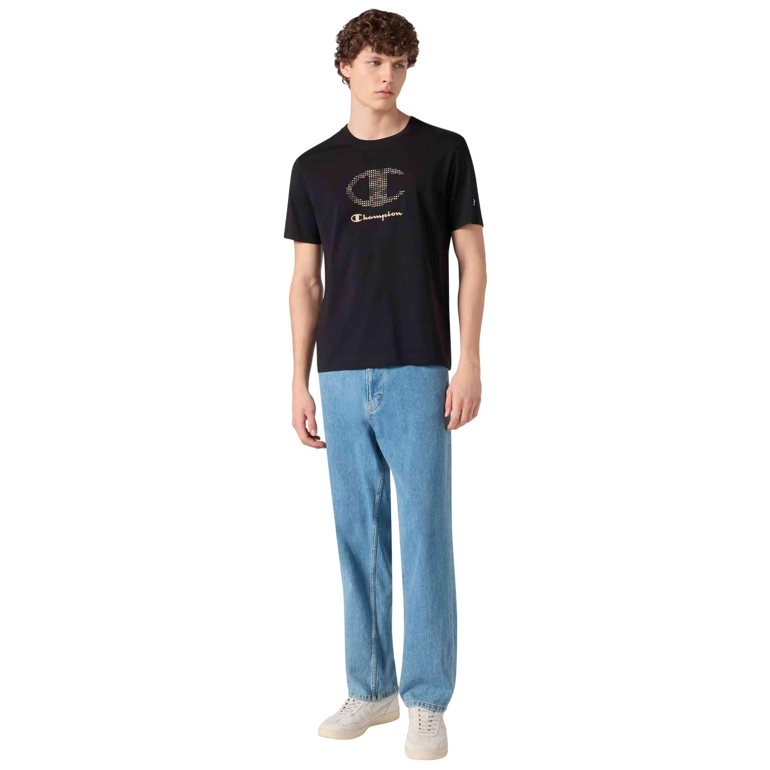 T-shirt met korte mouwen Champion model 222392-NBK voor mannen 2/5