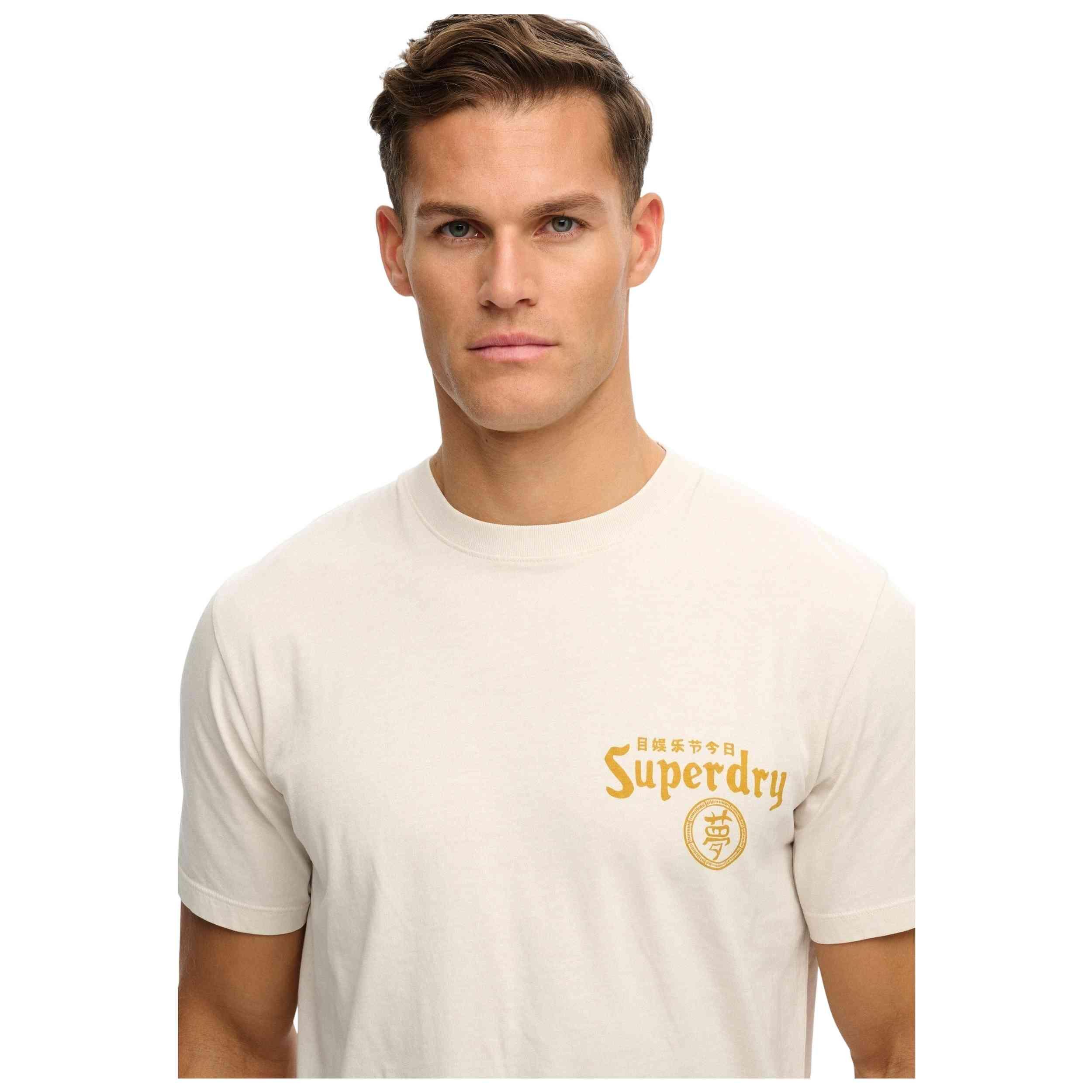 T-shirt met korte mouwen Superdry model TOKYO NARRATIVE LOOSE TEE voor mannen 3/4