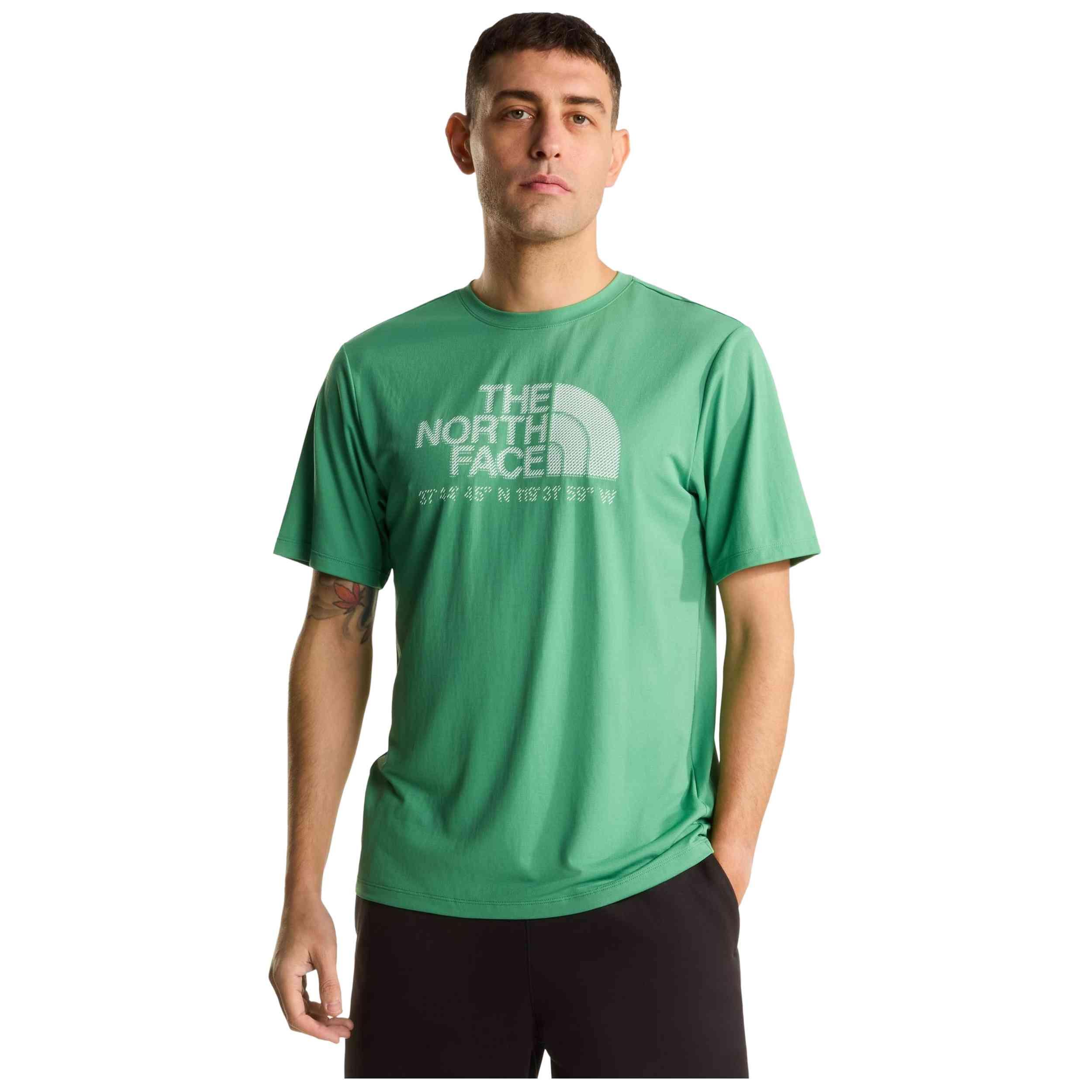 T-shirt met korte mouwen The north face model M 24/7 S/S TEE LOGO GR voor unisex 3/5