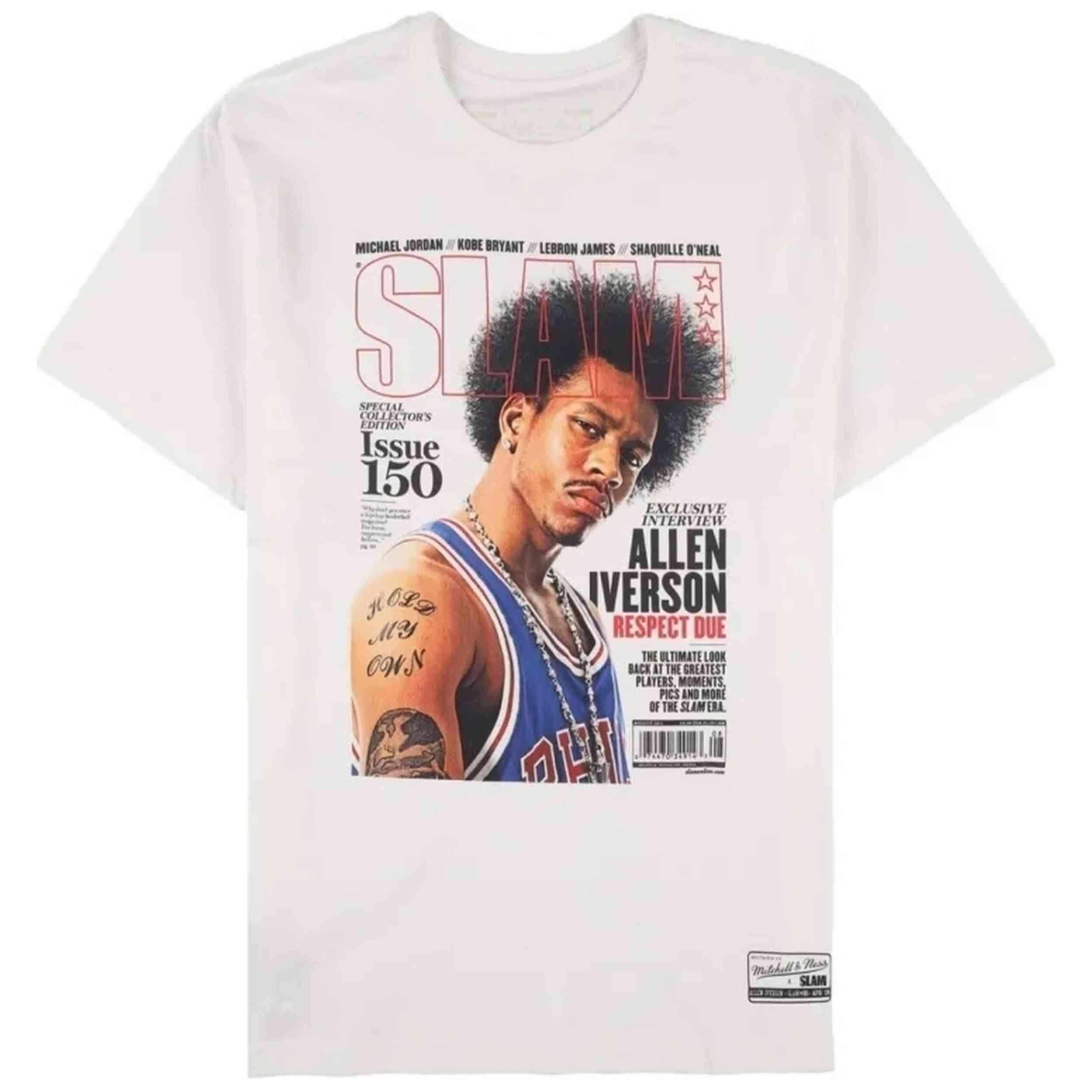 T-shirt Mitchell & ness modèle BMTRINTL1752-P76WHITAI pour homme 2/4