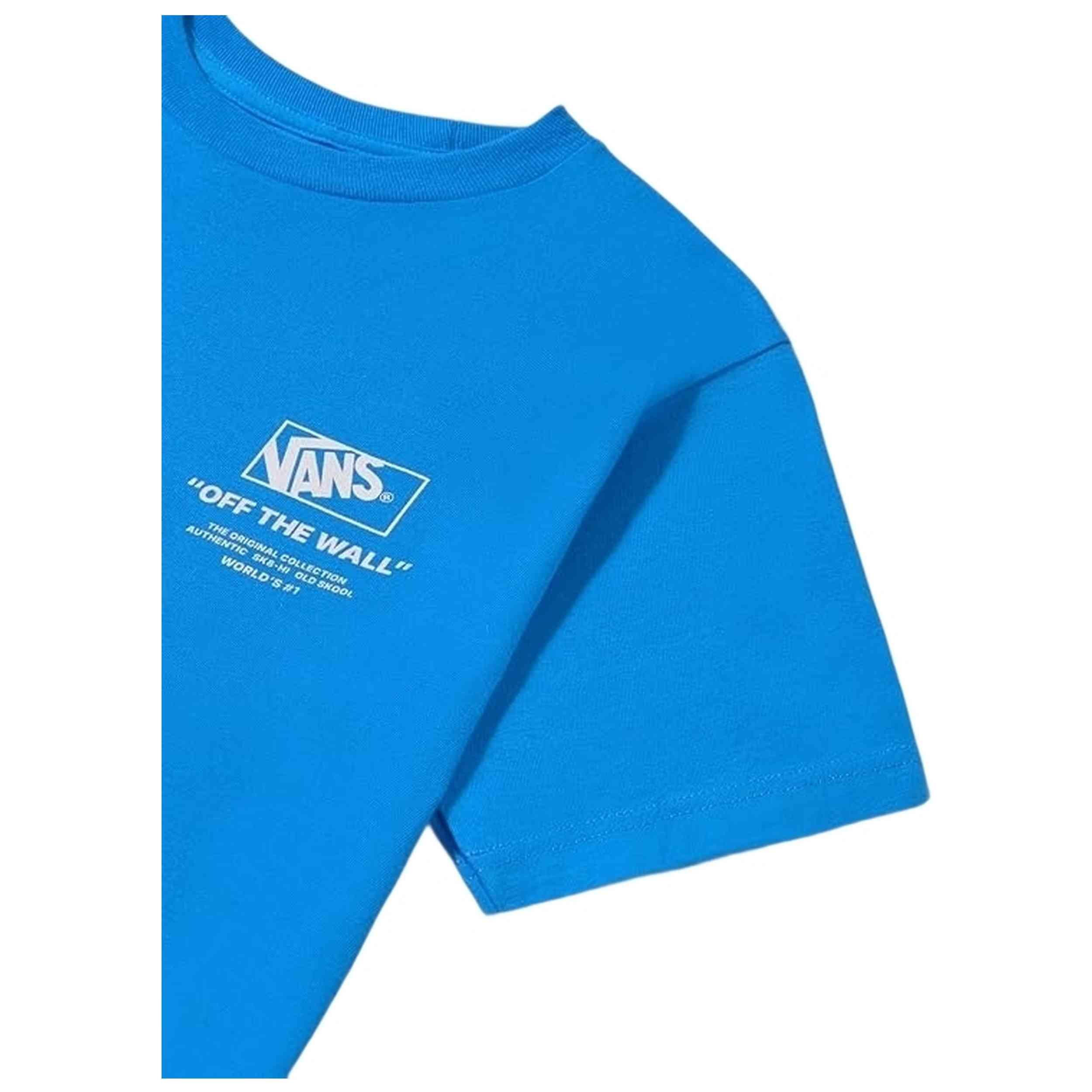 Kurzarmshirt Vans Modell Stacked Hi SS Bright Azure für unisex 2/3