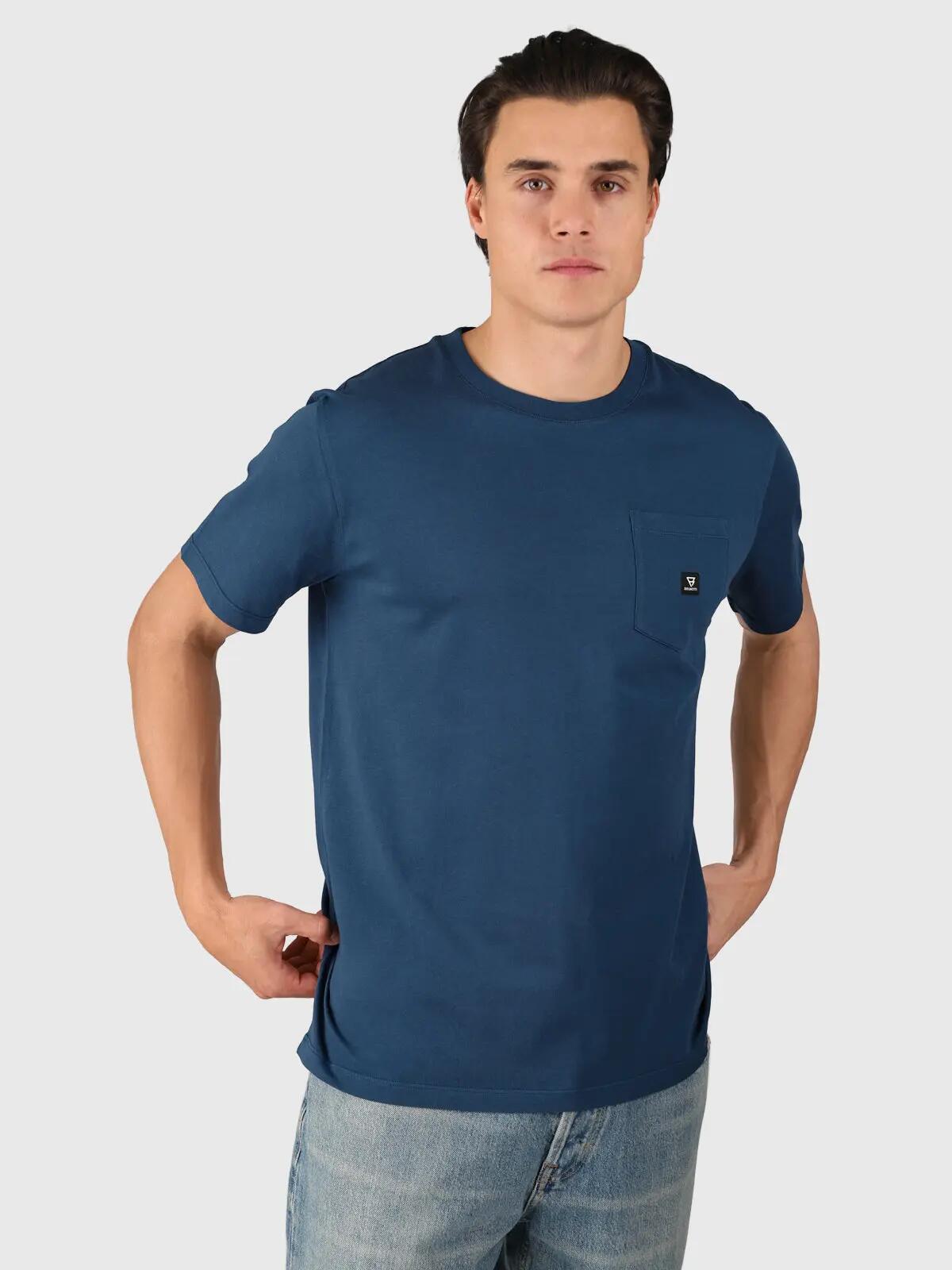 Axle-N Heren T-shirt Mode Regular fit Crewneck Blue 4/7